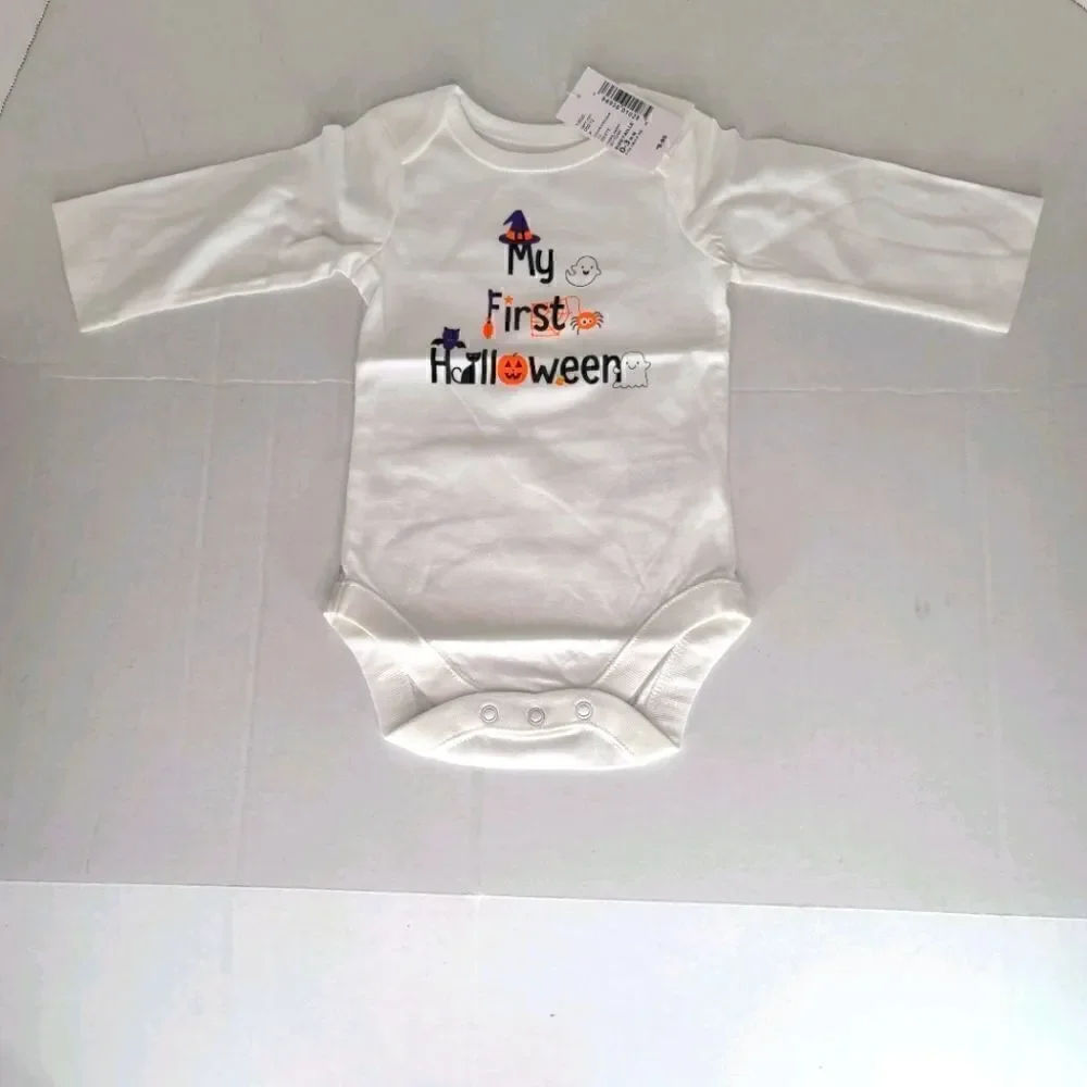 0-3 Months First Halloween bodysuit unisex baby